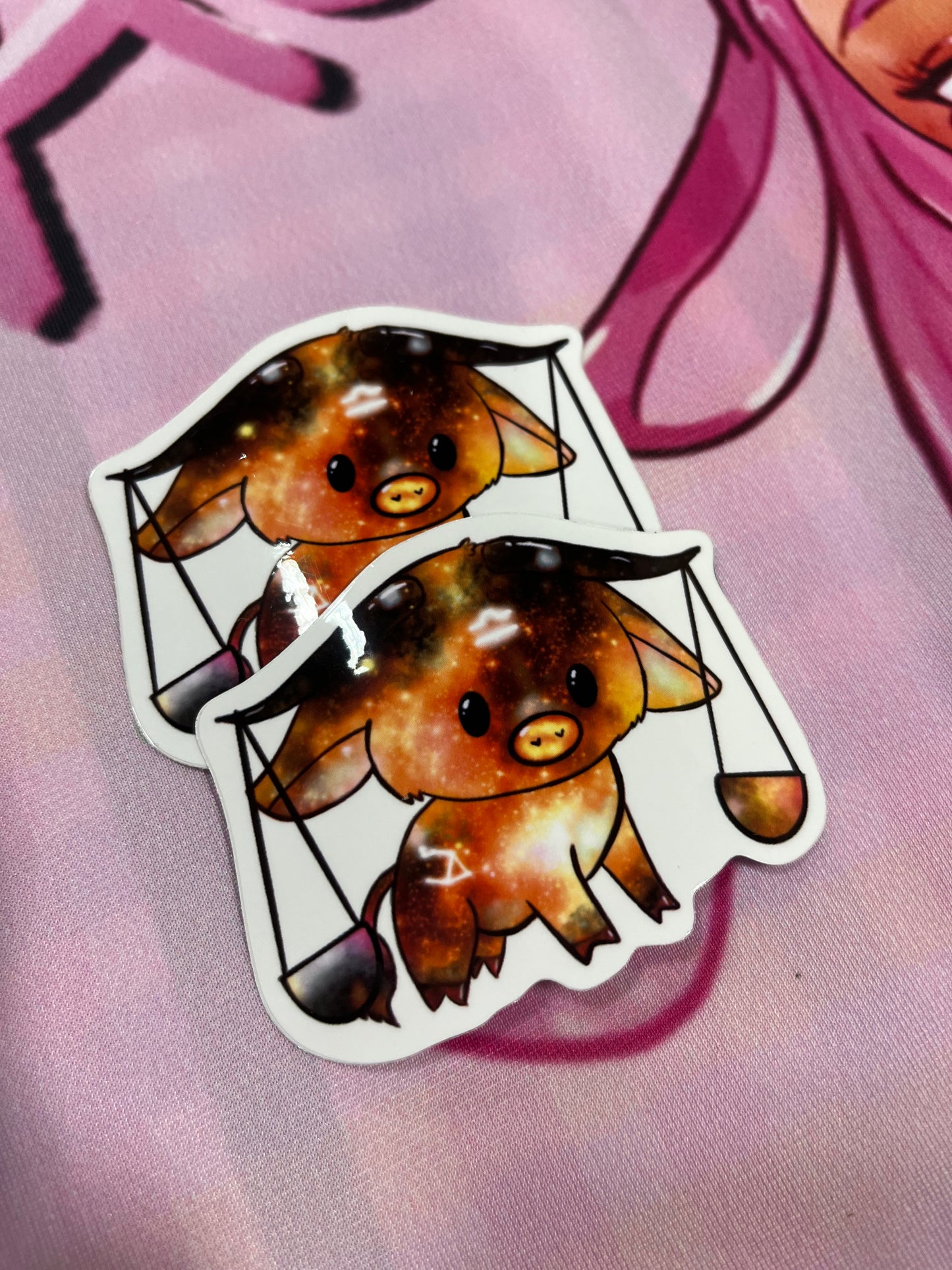 Zodiac cow sticker