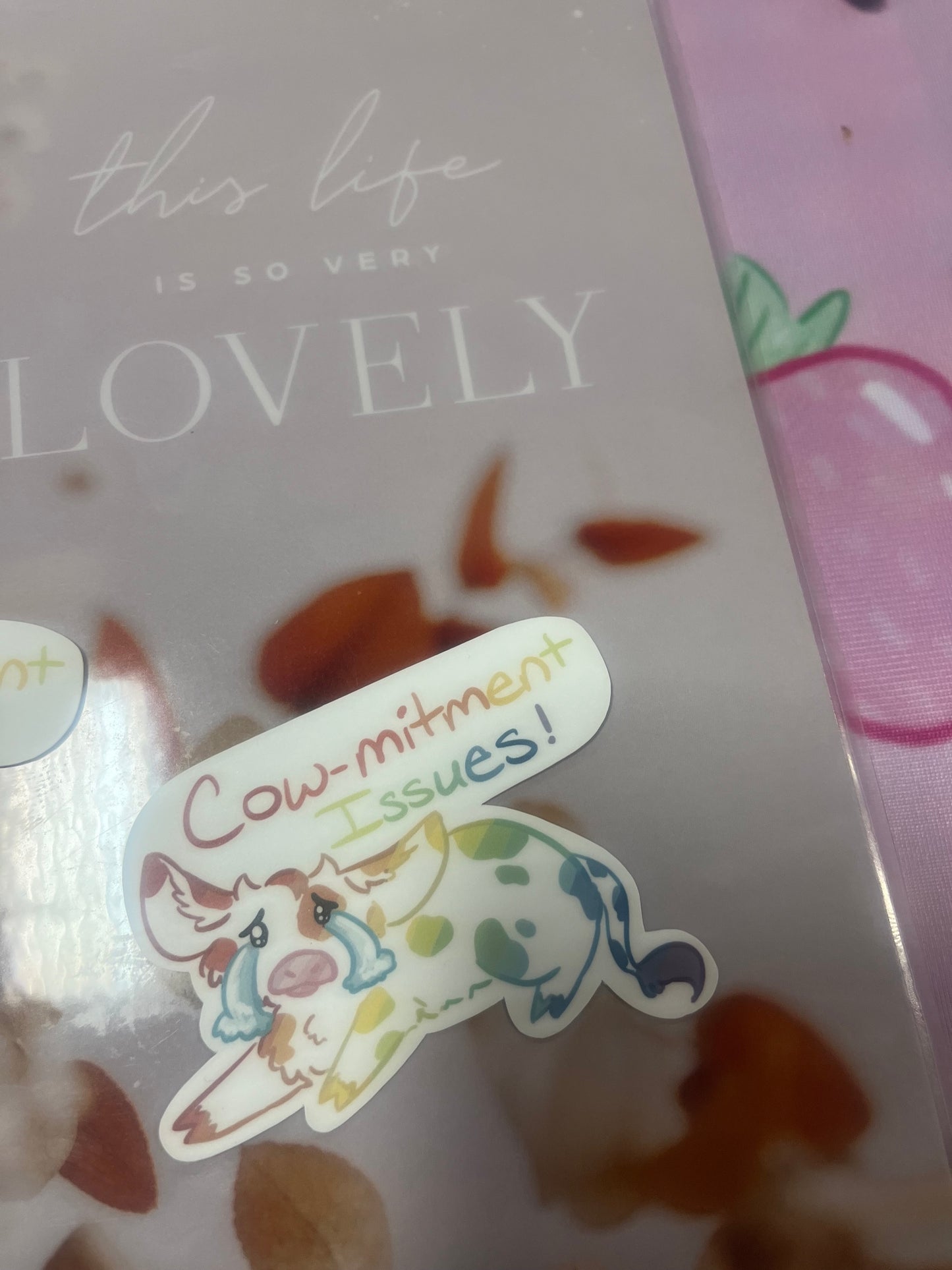 Cowmitment Issue Sticker